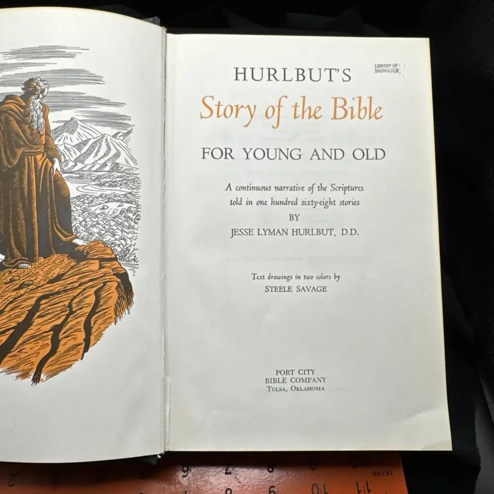 Hurlbut's Story of the Bible 1972 Zondervan HC Illustrated
